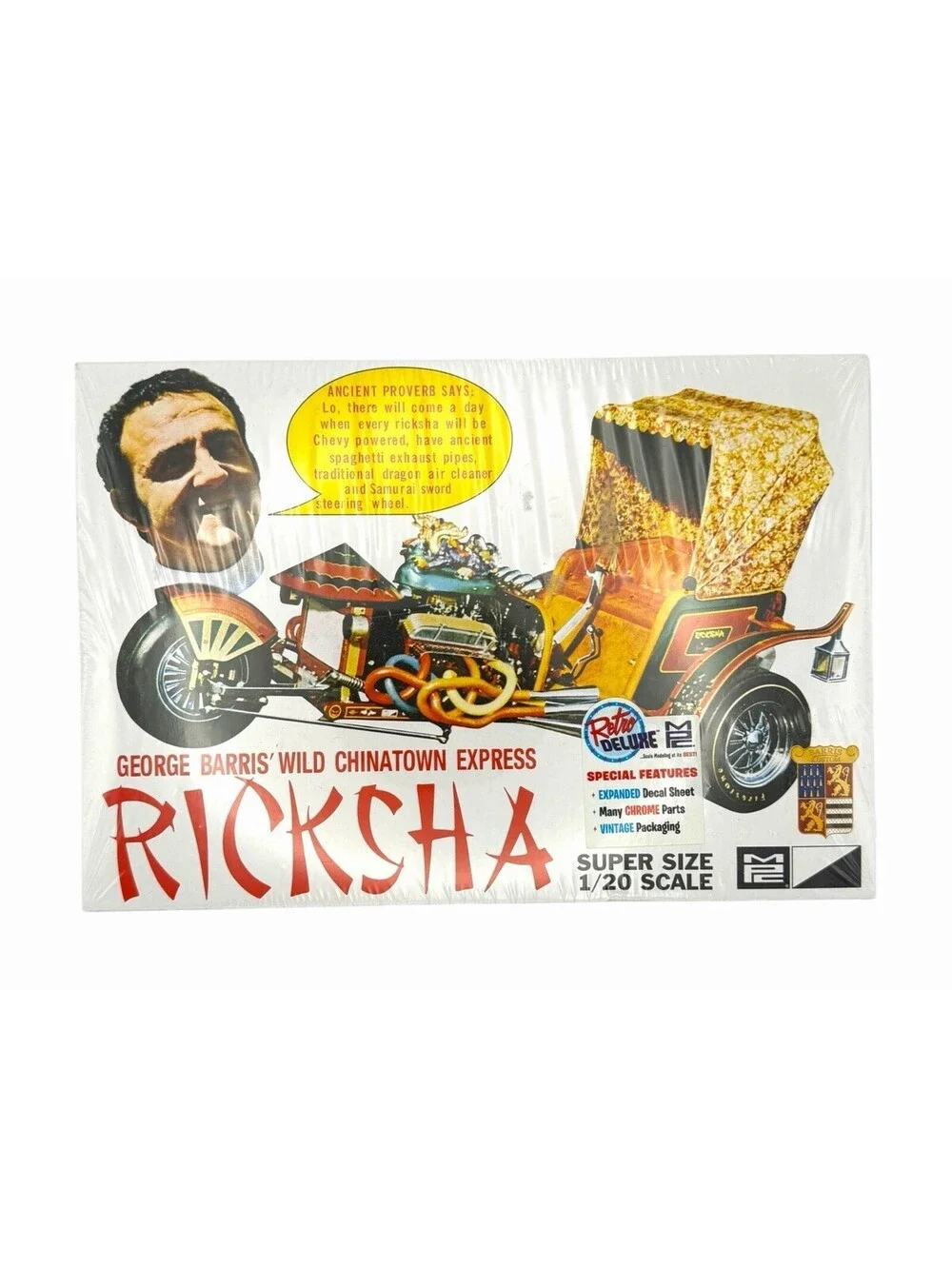 New MPC 1:20 George Barris Ricksha Show Rod Model Kit MPC965/12 Factory Sealed